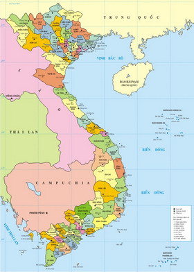 Sơ đồ tuyến điểm Việt Nam, khoảng các...